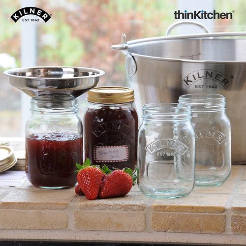 Kilner Set of 6  Preserve Jars - 1 Litre