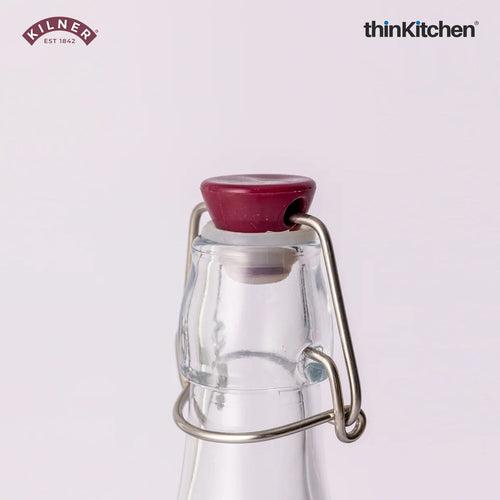 Kilner Set of 2 Clip Top Preserver Bottle, 1 Litre