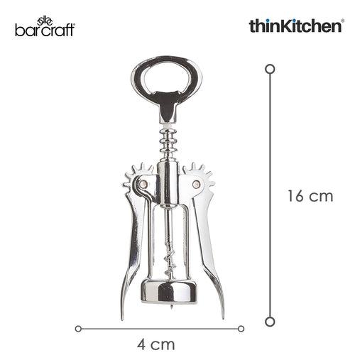 Barcraft Double Handled Chrome Wing Corkscrew