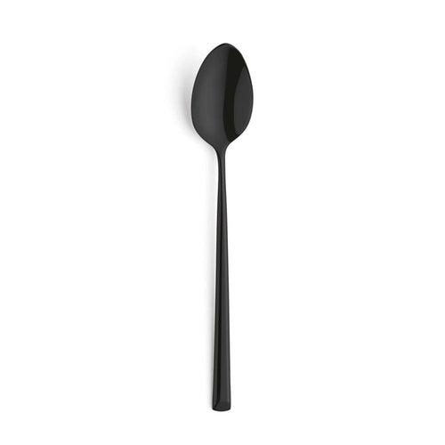 Amefa Metropole Black Stainless Steel Medium Teaspoon Set 6 Pieces