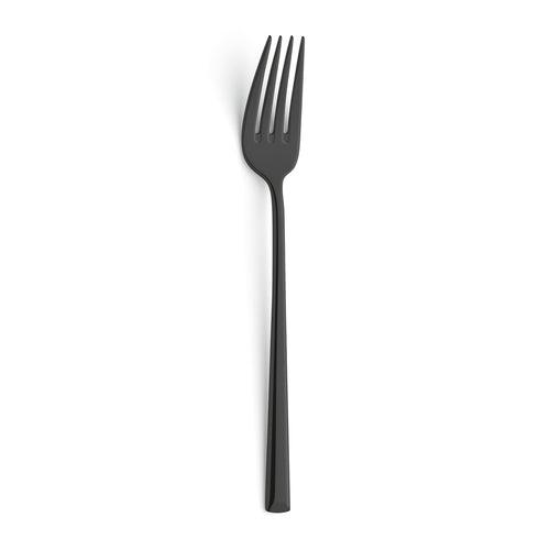 Amefa Metropole Black Stainless Steel Dinner Fork Set 6 Pieces