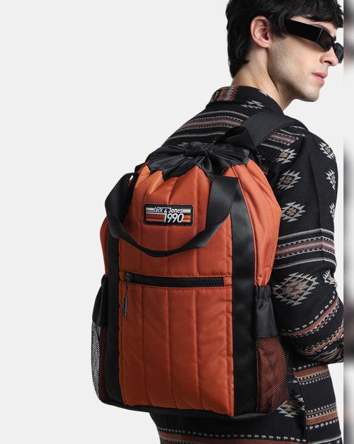 JACK & JONES ORANGE UTILITY BACKPACK