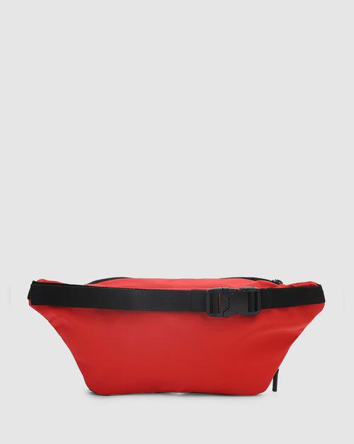 JACK & JONES RED COLOURBLOCKED CHESTPACK