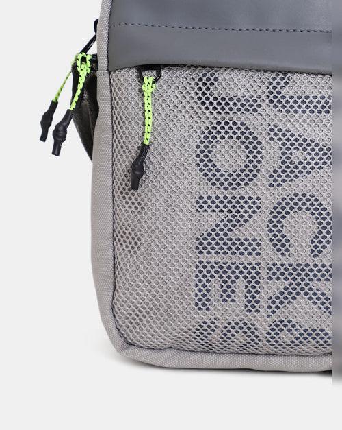 JACK & JONES GREY MESH DETAIL SLING BAG