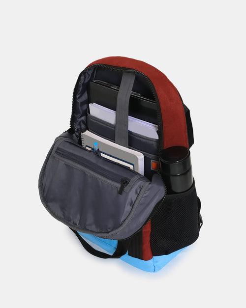 JACK & JONES RED COLOURBLOCKED EVERYDAY BACKPACK