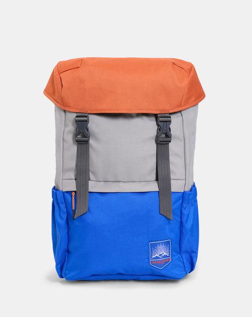 JACK & JONES ORANGE COLOURBLOCKED UTILITY BACKPACK