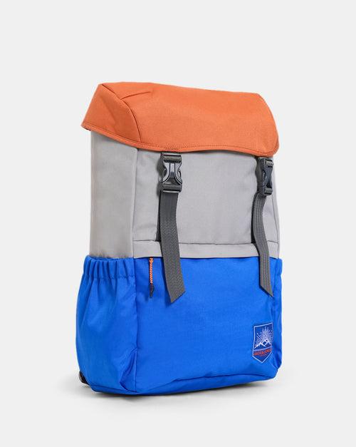 JACK & JONES ORANGE COLOURBLOCKED UTILITY BACKPACK