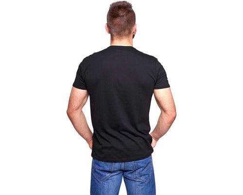 Solid Men Round Neck Black T-Shirt