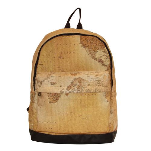 Beige Canvas Backpack