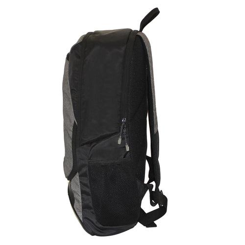 Grey Melange Polyester Backpack