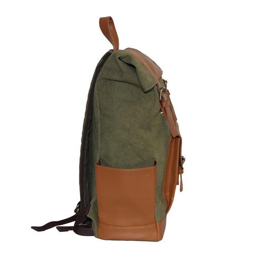 Olive Canvas Backpack