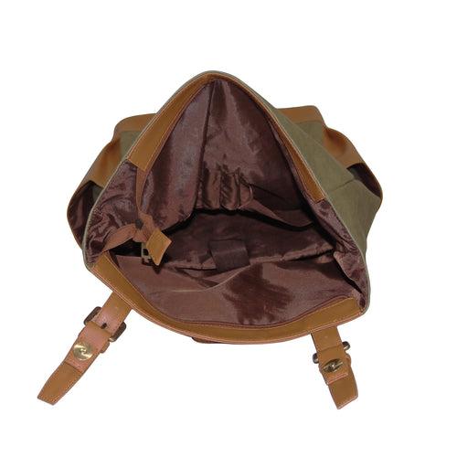 Olive Canvas Backpack