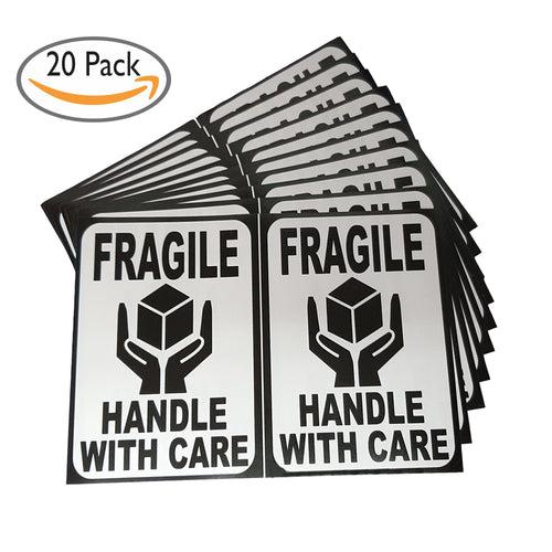 Fragile Paper Sticker for walls and doors