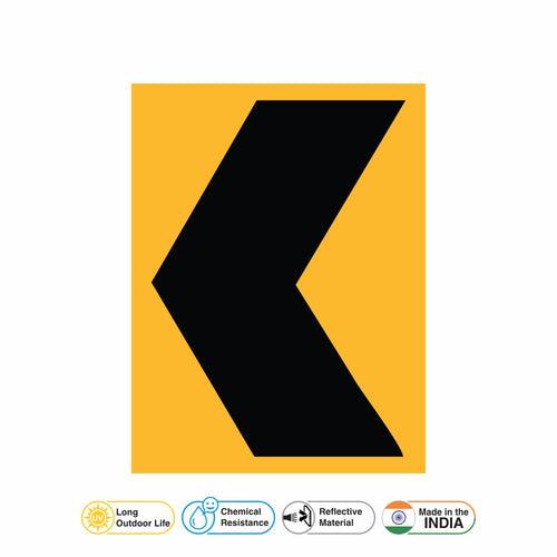 Reflective  CHEVRON Cautionary Warning Sign Board