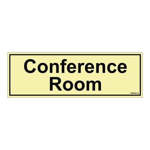 Glow in the dark Conference Room Sign Board for walls and doors