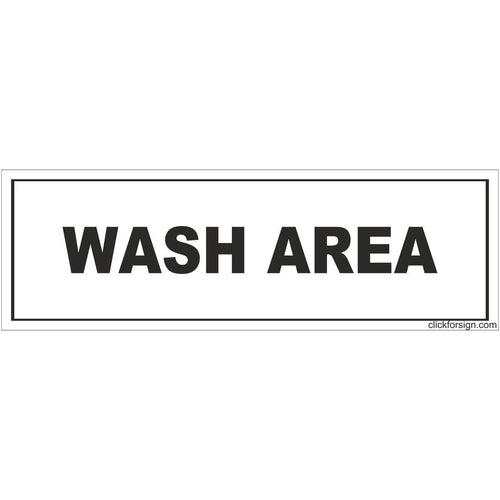 Wash Area Sign Board