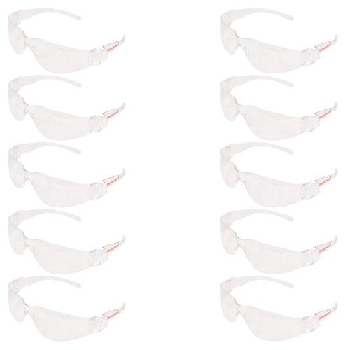 Honeywell S99100 Clear Lens, Anti Fog Eyewear (White, Pack of 10)