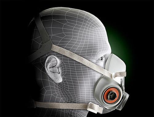 3M Half Face piece Reusable Respirator 6200/07025(AAD), Respiratory Protection, Medium,