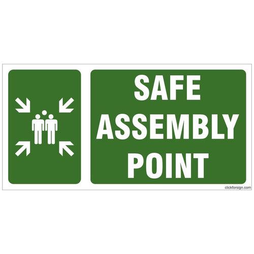 Glow in Dark Safe Assembly Point Sign Board