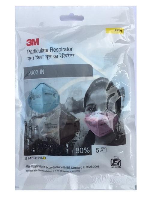 3M 9003INP Anti-Pollution and Dust Mask (Pink) - Pack of 5