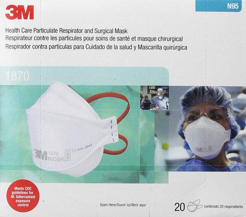 3M 1870+ N95 Respirator PM2.5 Protection and Surgical Mask