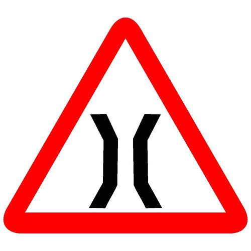 Reflective Narrow Bridge Ahead Traffic Cautionary Warning Sign Board