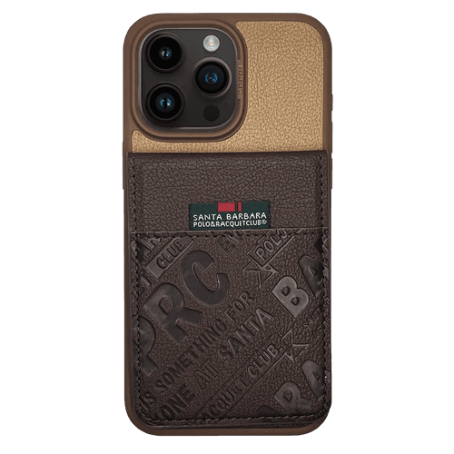 iPhone 15 Pro Hulda Series Genuine Santa Barbara Leather Case