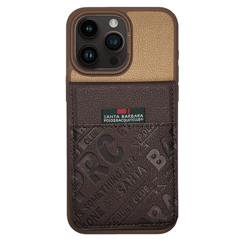 iPhone 15 Pro Max Hulda Series Genuine Santa Barbara Leather Case