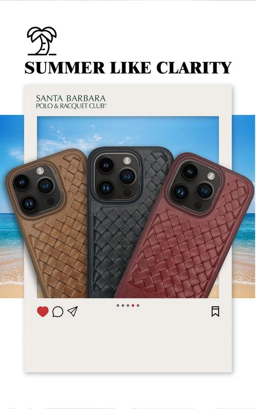 iPhone 15 Pro Ravel Series Genuine Santa Barbara Leather Case