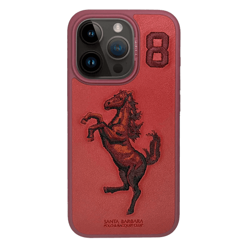 iPhone 15 Pro Max Boris Series Genuine Santa Barbara Leather Case