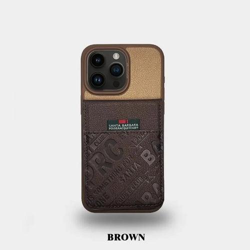 iPhone 15 Series Hulda Series Genuine Santa Barbara Leather Case