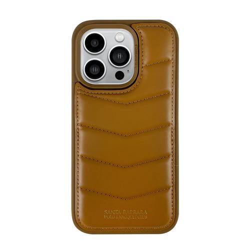 iPhone 15 Clyde Series Genuine Santa Barbara Leather Case