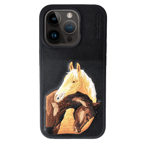 iPhone 15 Isidor Series Genuine Santa Barbara Leather Case