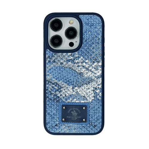 iPhone 15 Pro Max Sagar Series Genuine Santa Barbara Leather Case