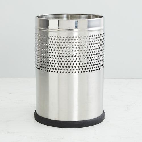 Parasnath Stainless Steel Half Perforated Dustbin,11L -10X15 Inch