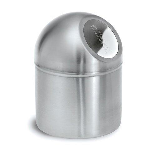 Parasnath Table Top Push Dustbin Coin Collector, Small, Silver