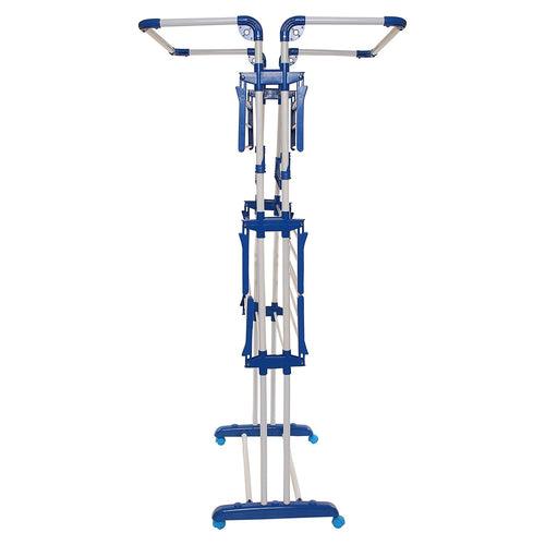 Parasnath Stainless Steel 3 Poll Clothes Drying Stand Wheel