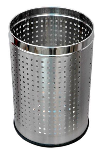 Parasnath Stainless Steel Perforated Square Dustbin, 8L - 8 X 13 Inch