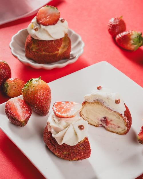 Strawberry Choux Bun