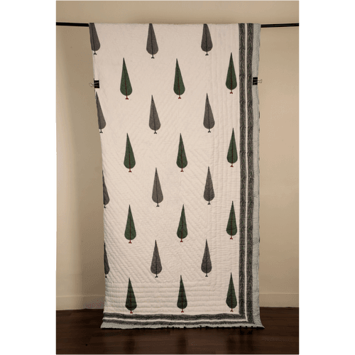 Jaipur Razai - Reversible Double Quilt (Cypress Tree)