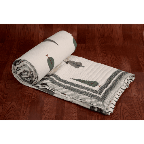 Jaipur Razai - Reversible Double Quilt (Cypress Tree)