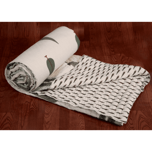 Jaipur Razai - Reversible Double Quilt (Cypress Tree)