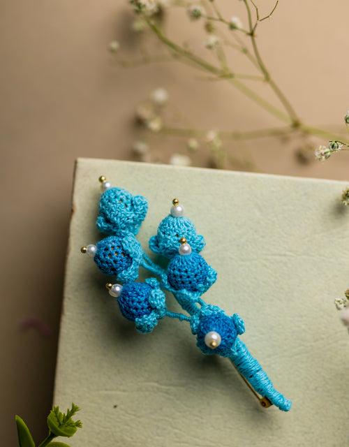 Blue Beads Brooch