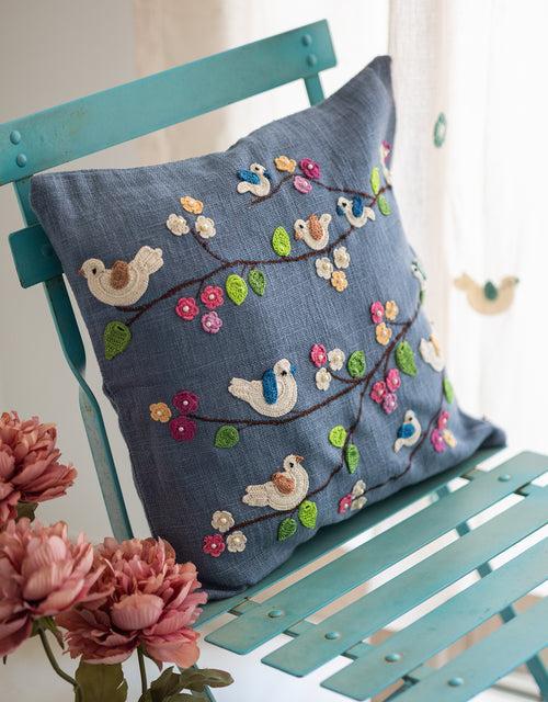 Prakriti Cushion Cover ~ Spring Birds