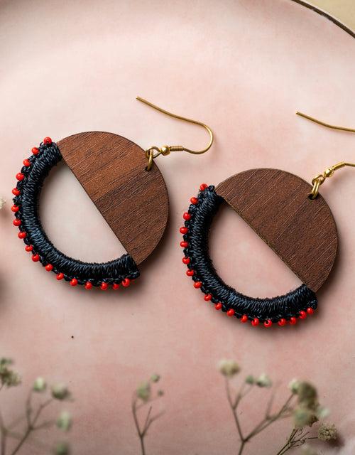 Crescent Moon Earrings ~ Black