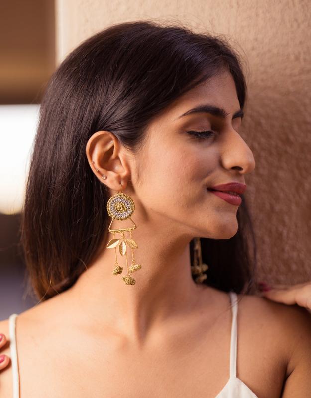 Leaf Cluster Earrings