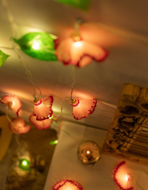 Meadow Florals - Crocheted String Lights - Red