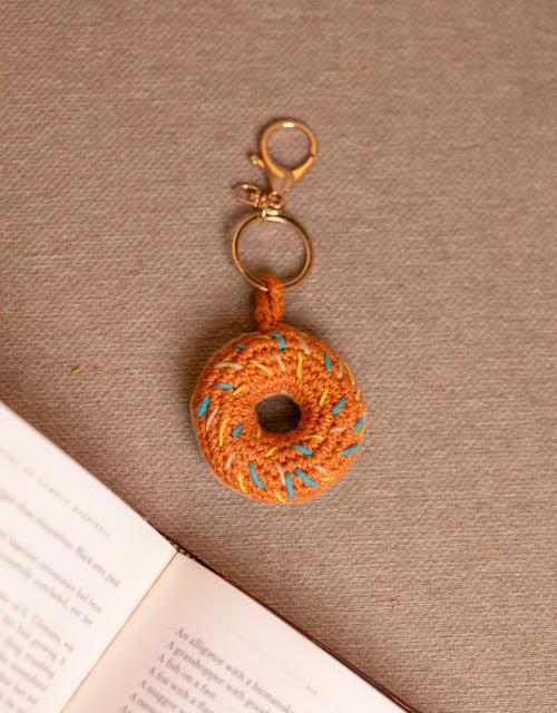 Boho Bag Charm ~ orange Doughnut