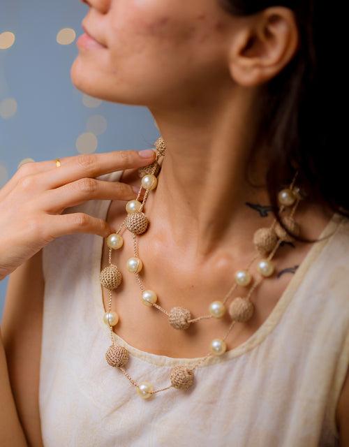 Nakshatra Pearl Necklace ~ Rose Gold