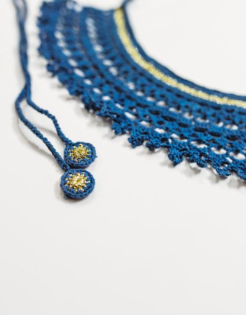 Lace Collar Necklace ~ Teal